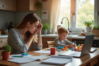 Enfant en colère exprimant son refus de l'autorité