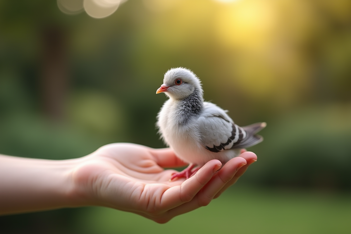 bébé pigeon